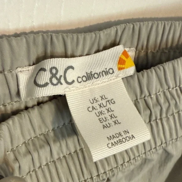 Women’s C&C California Cargo Pants - Light Gray Size XL - Picture 2 of 13